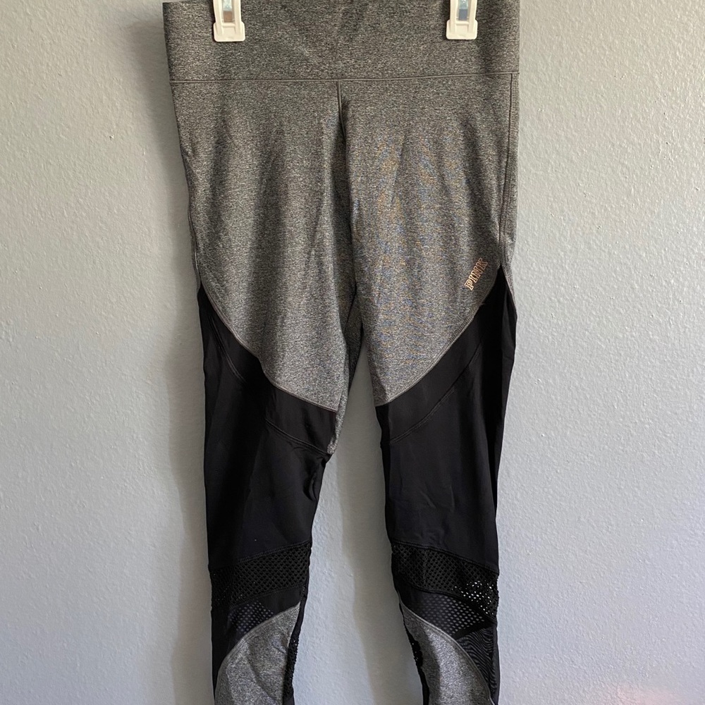 Pink mesh leggings